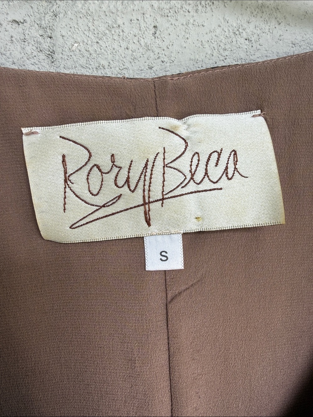 Rory Beca Snakeskin Print Georgette V-Neck Shift Dress Size Small - Picture 2 of 12